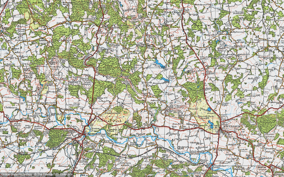 Old Map of Lodsworth Common, 1920 in 1920