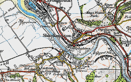Old map of Lodway in 1919