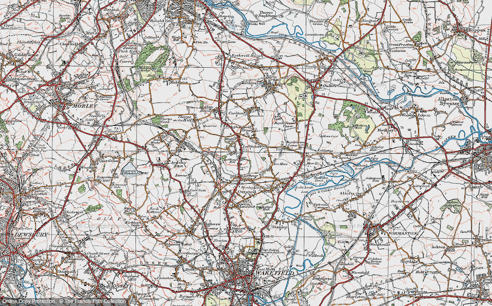 Old Map of Lofthouse, 1925 in 1925