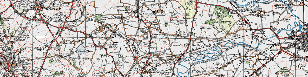 Old map of Lofthouse in 1925
