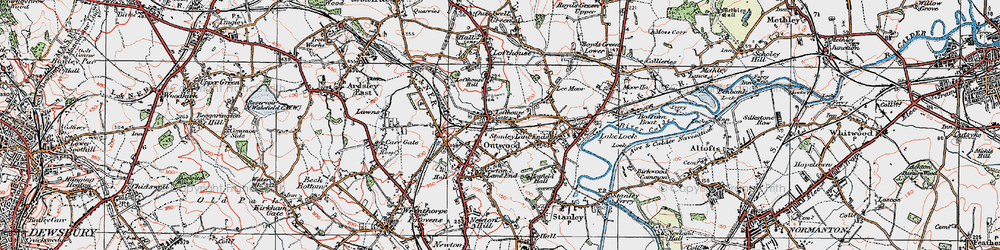 Old map of Lofthouse Gate in 1925