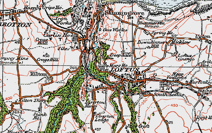 Old map of Loftus in 1925