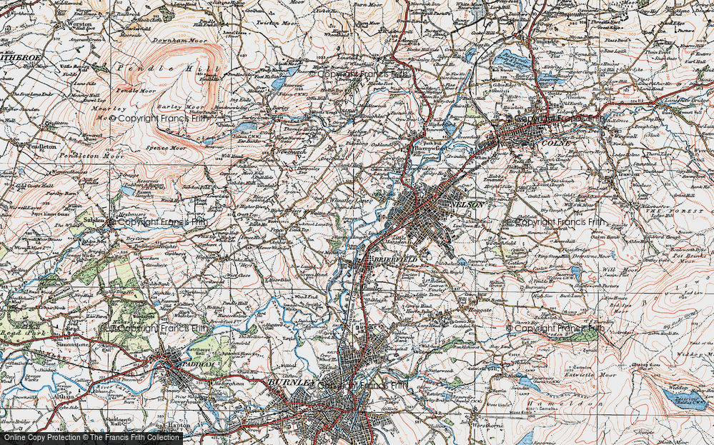 Old Map of Lomeshaye, 1924 in 1924