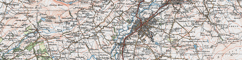 Old map of Lomeshaye in 1924