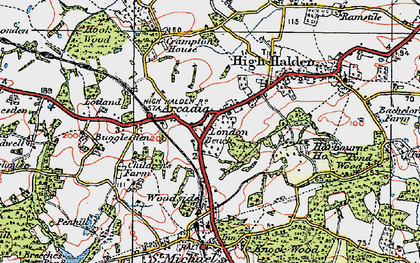 Old map of London Beach in 1921