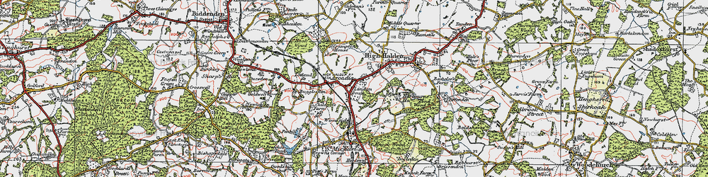 Old map of London Beach in 1921