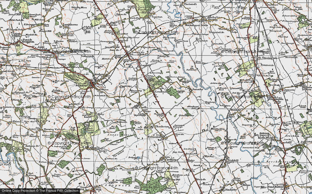 Old Map of Londonderry, 1925 in 1925
