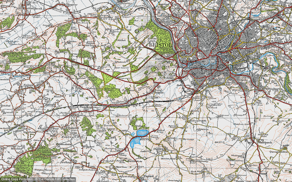 Old Map of Long Ashton, 1919 in 1919