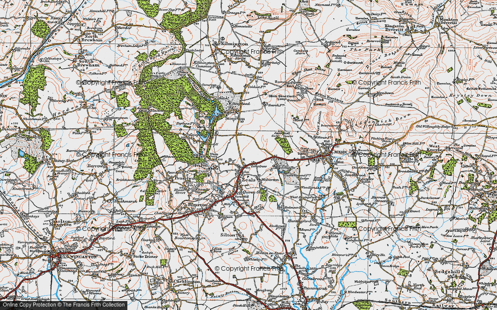 Old Map of Long Cross, 1919 in 1919