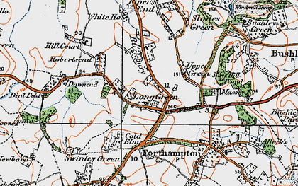 Old map of Long Green in 1919