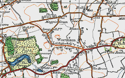 Old map of Long Green in 1920