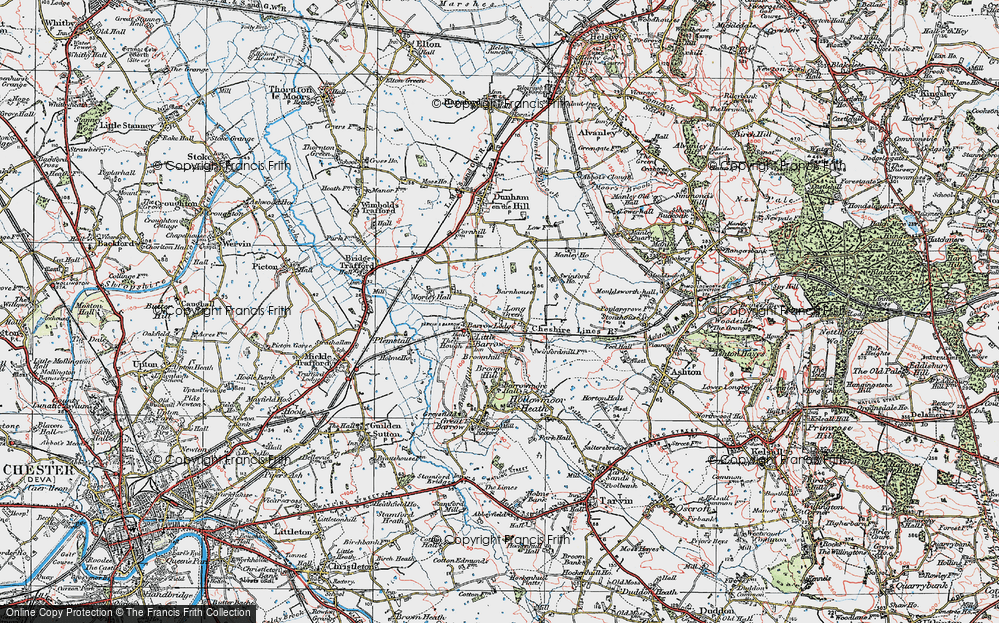 Old Map of Long Green, 1924 in 1924
