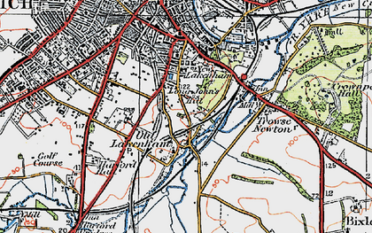 Old map of Long John's Hill in 1922