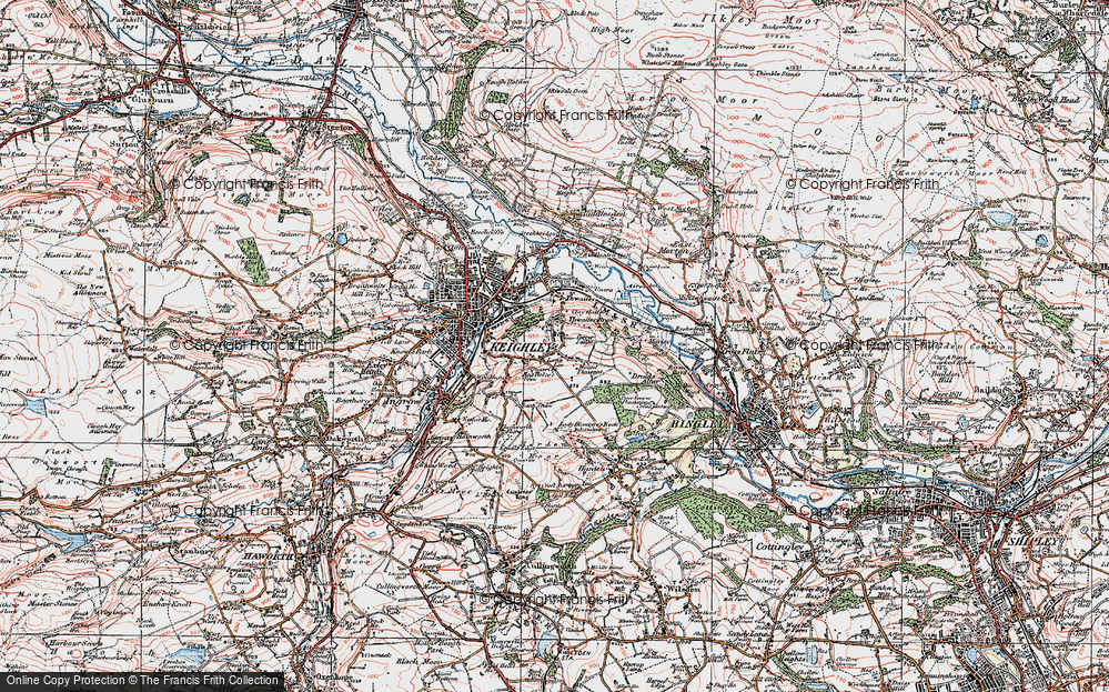 Old Map of Long Lee, 1925 in 1925