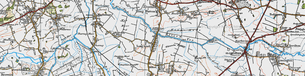 Old map of Witcombe Bottom in 1919