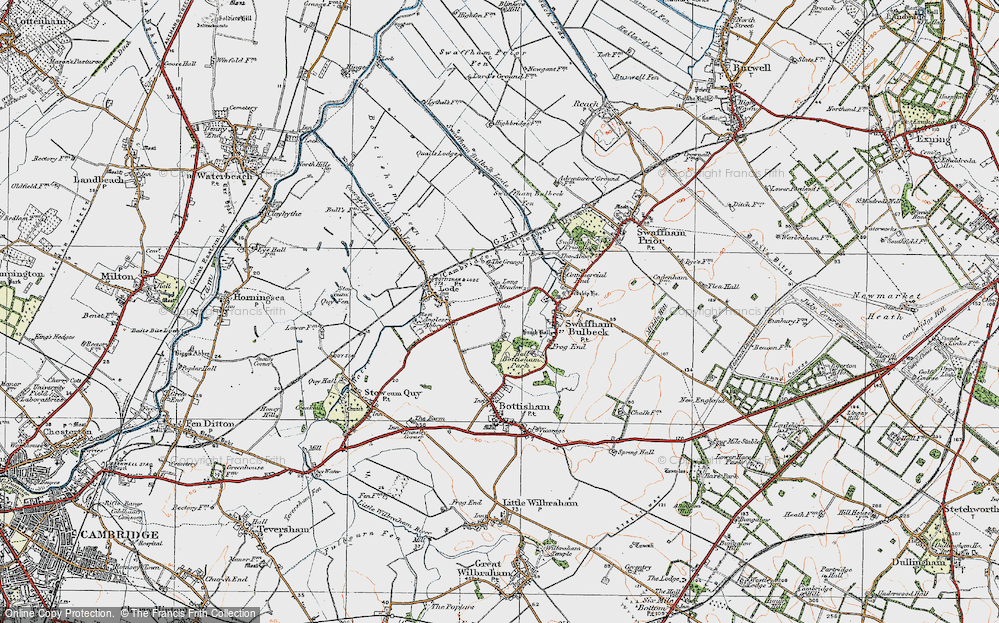 Old Map of Long Meadow, 1920 in 1920