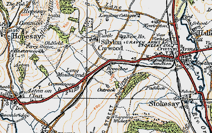 Old map of Long Meadowend in 1920