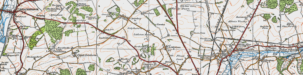 Old map of Northwood Park in 1919