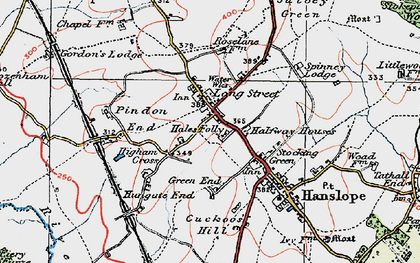 Old map of Long Street in 1919
