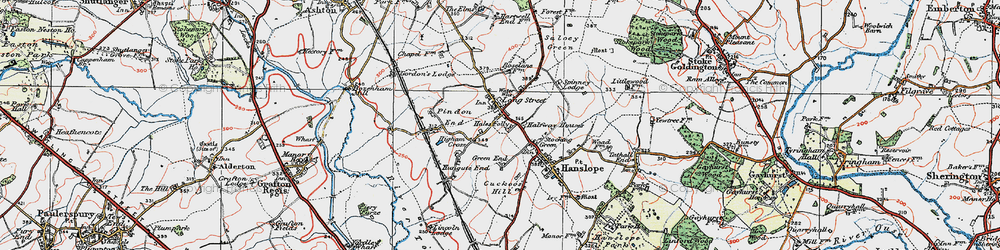 Old map of Long Street in 1919