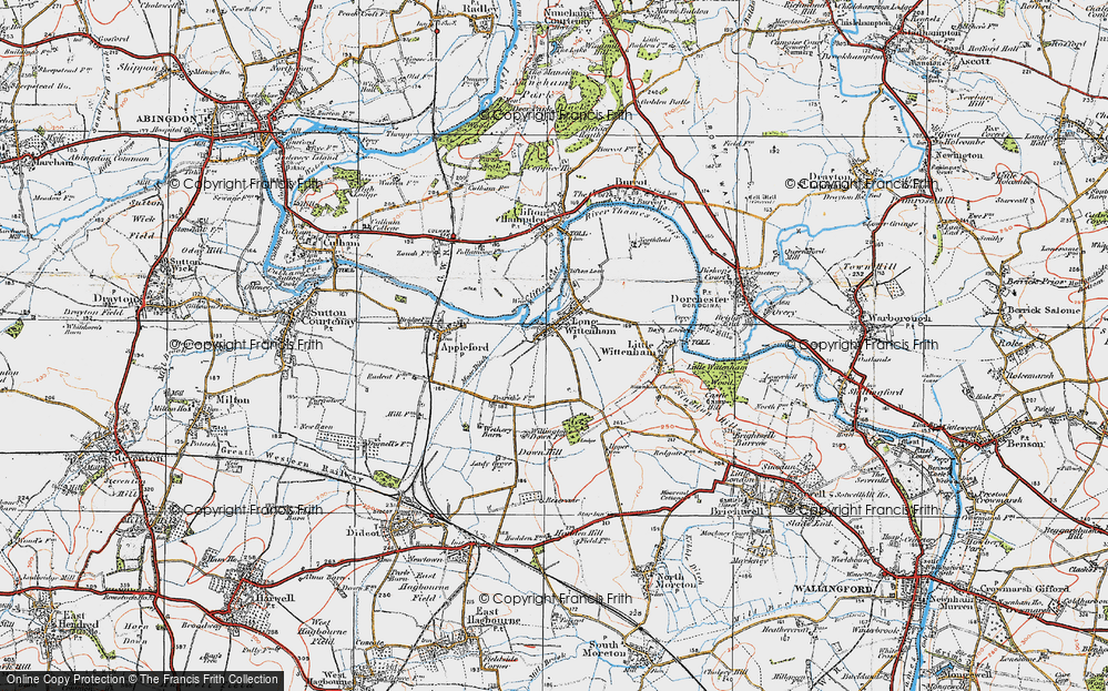 Old Map of Long Wittenham, 1919 in 1919
