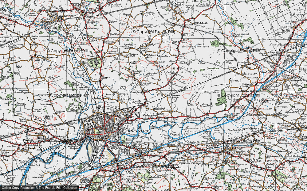 Old Map of Longbarn, 1923 in 1923
