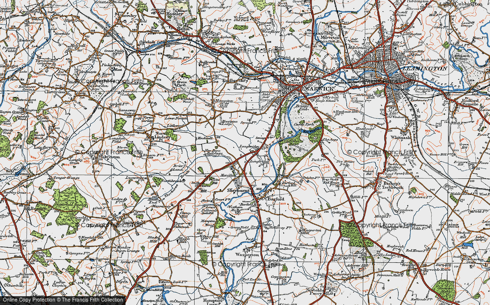 Old Map of Longbridge, 1919 in 1919
