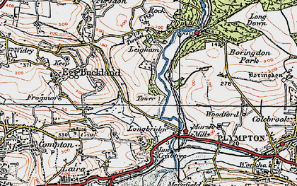 Old map of Longbridge in 1919