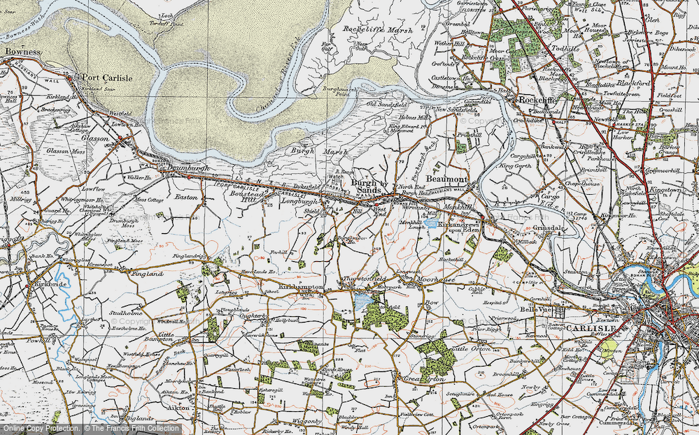 Old Map of Longburgh, 1925 in 1925