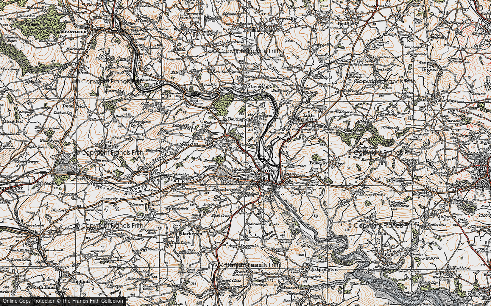 Old Map of Longcause, 1919 in 1919