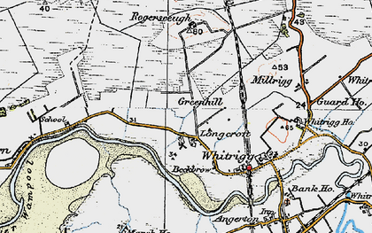 Old map of Longcroft in 1925