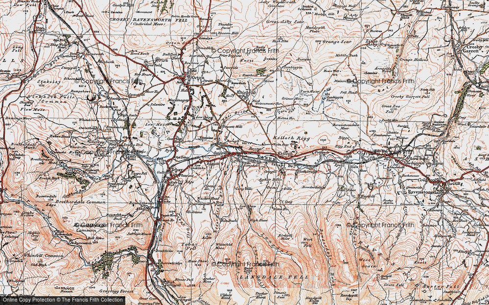 Old Map of Longdale, 1925 in 1925