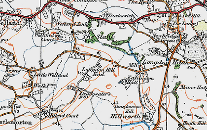 Old map of Longdon Hill End in 1920