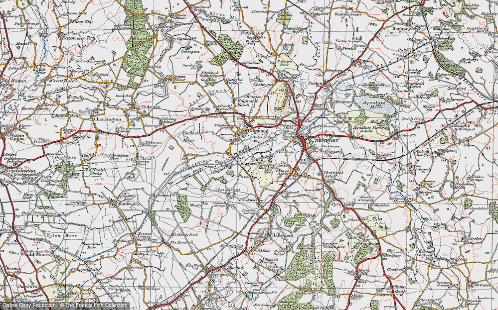 Old Map of Longford, 1921 in 1921
