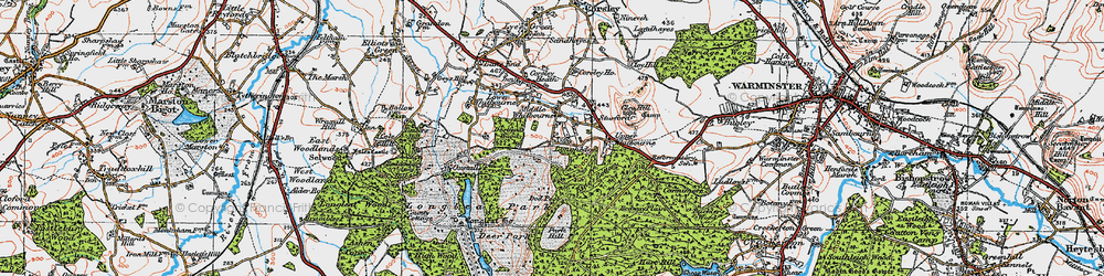 Old map of Longleat in 1919