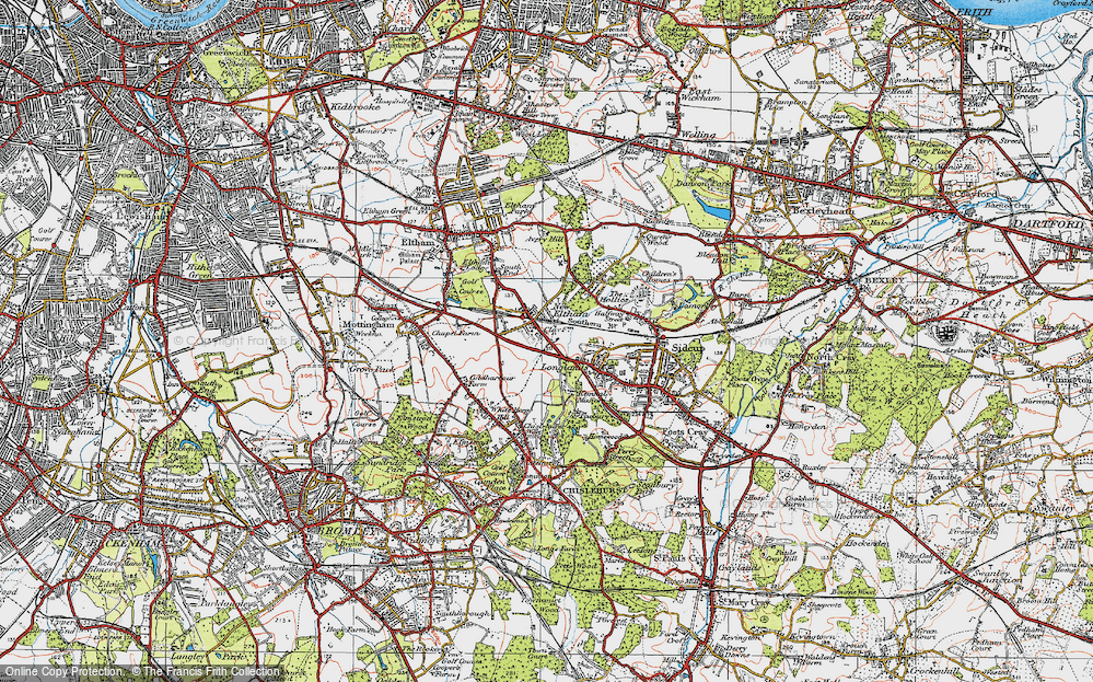 Old Map of Longlands, 1920 in 1920