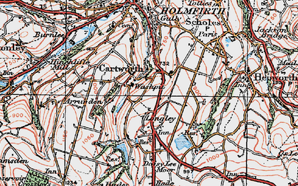 Old map of Longley in 1924