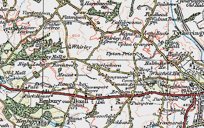 Old map of Whirleybarn in 1923
