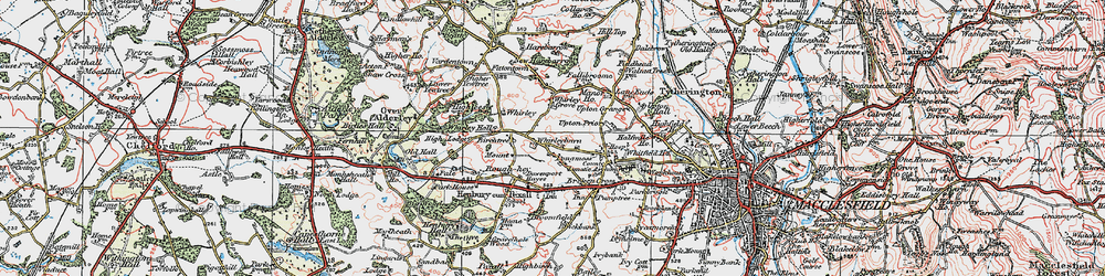 Old map of Whirleybarn in 1923