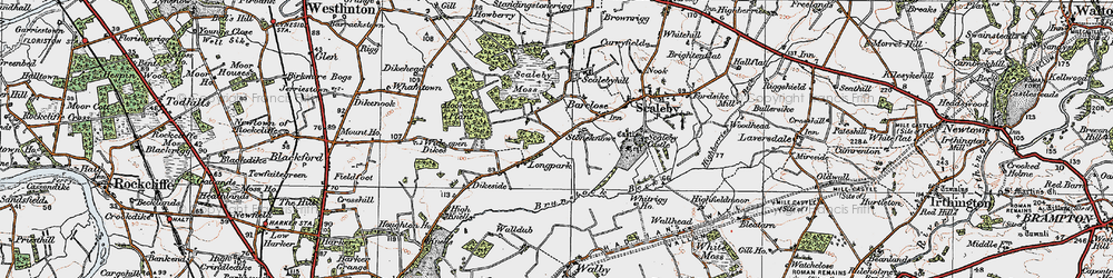 Old map of Longpark in 1925