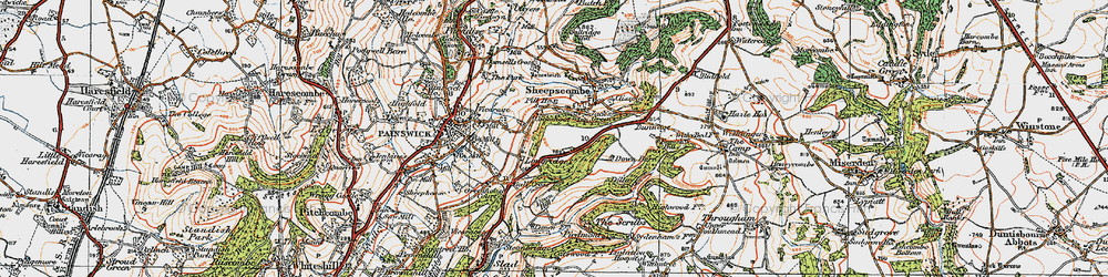 Old map of Longridge in 1919