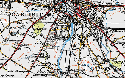 Old map of Longsowerby in 1925