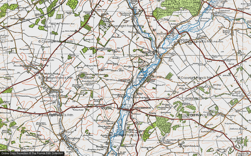 Old Map of Longstock, 1919 in 1919