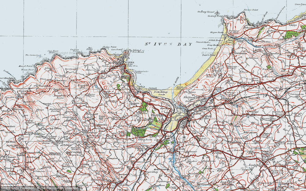 Old Map of Longstone, 1919 in 1919