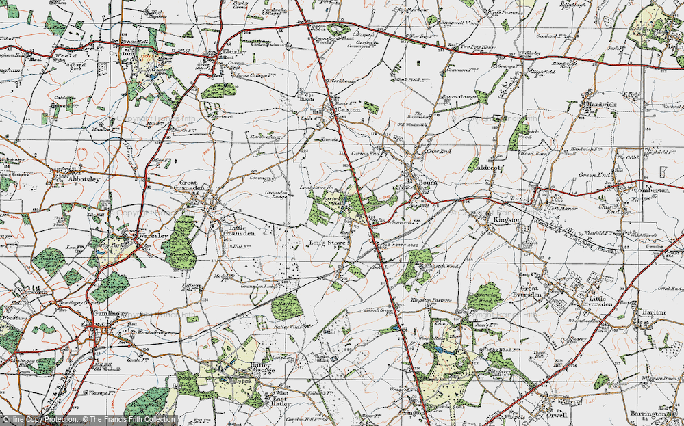 Old Map of Longstowe, 1919 in 1919