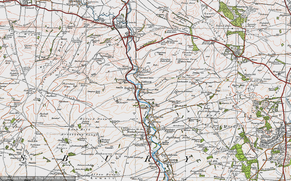 Old Map of Longstreet, 1919 in 1919