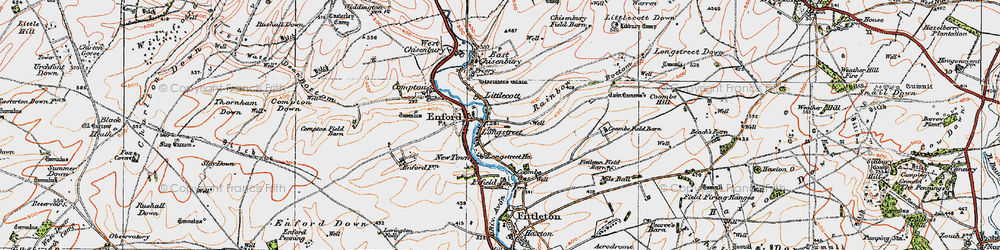 Old map of Longstreet in 1919