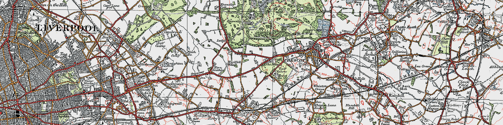 Old map of Longview in 1923