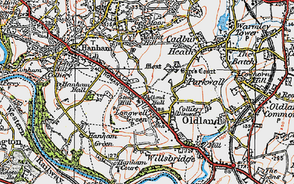 Old map of Longwell Green in 1919