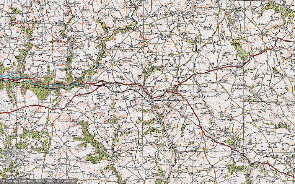 Old Map of Looe Mills, 1919 in 1919